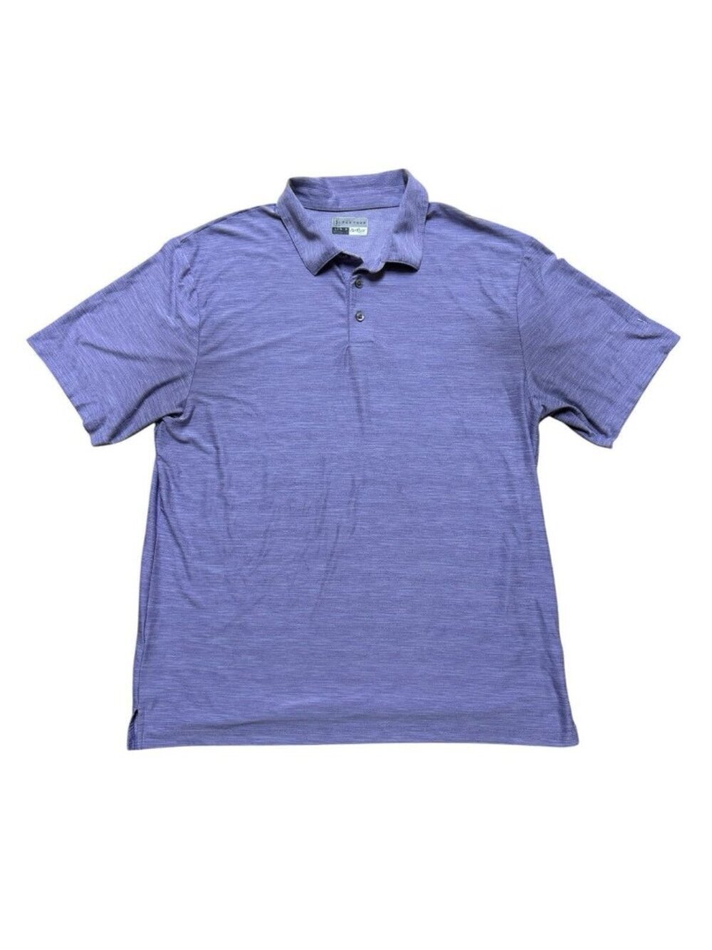 PGA Tour Polo Shirt Men L Purple Airflux Golf Short Sleeve Performance